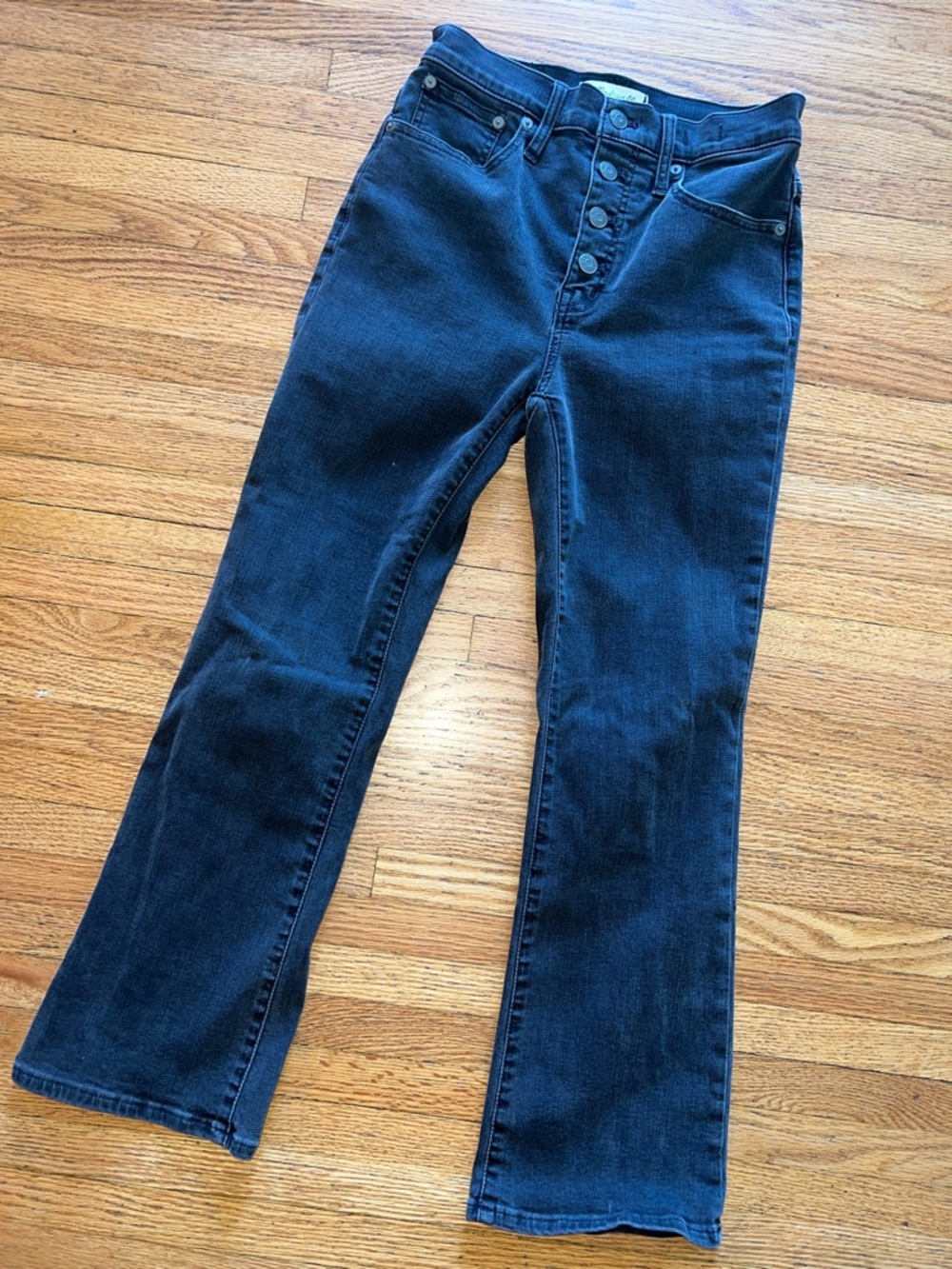 Madewell black ‘cali Demi boot’ Button-Fly Jeans